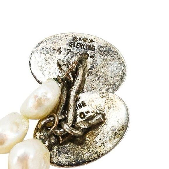 Antique William B Kerr 4730 Arts & Crafts Style Baroque Pearl Bracelet 8.25 In - Picture 7 of 12